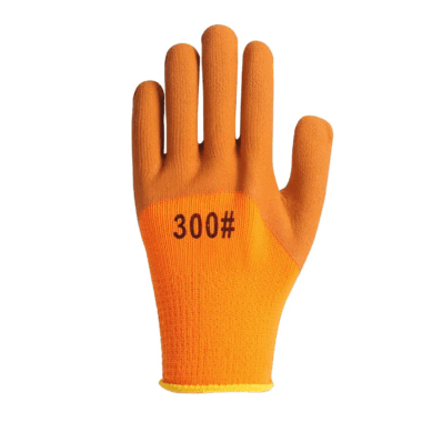 large cotton latex coated industrial gloves