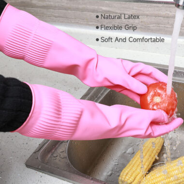 extra long thick latex gloves