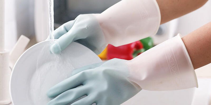 Durable PVC rubber latex gloves