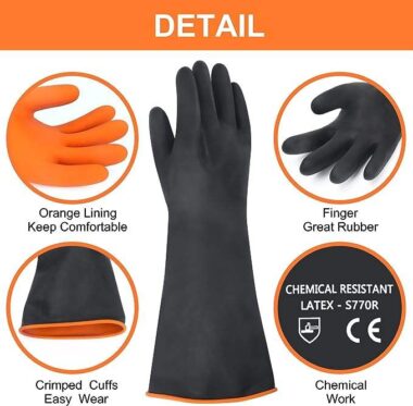 latex industrial safety gloves
