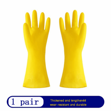rubber latex household cleaning gloves