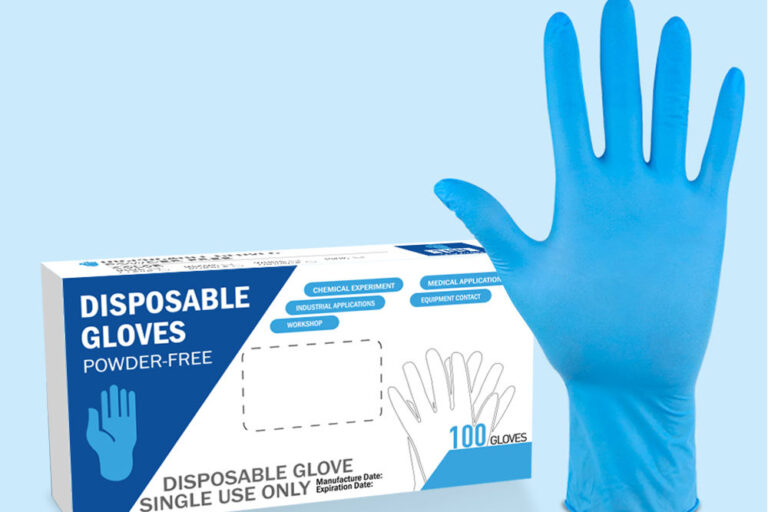 medical color nitrile disposable exam gloves