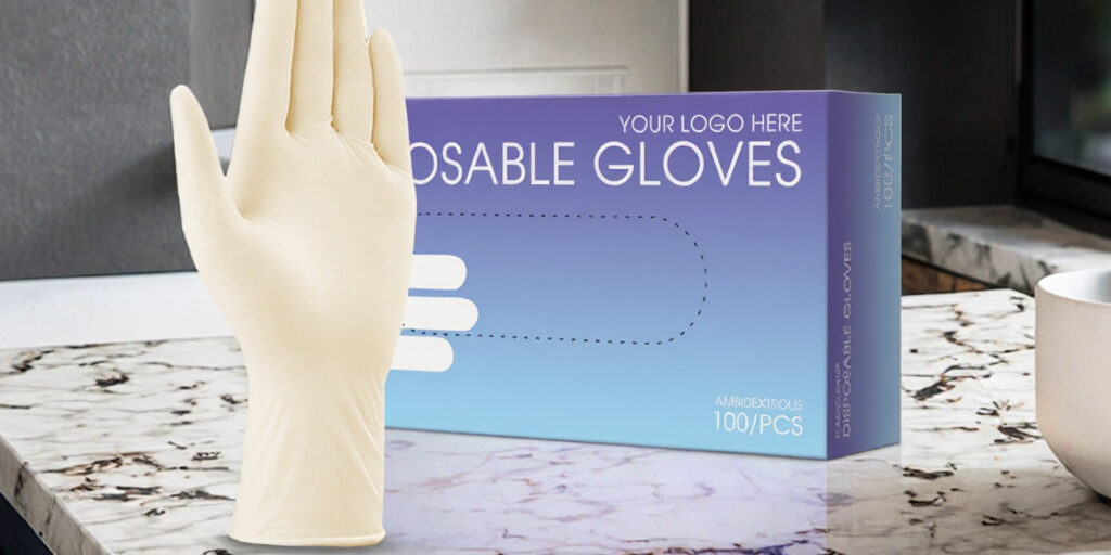 long cuff PVC latex kitchen gloves