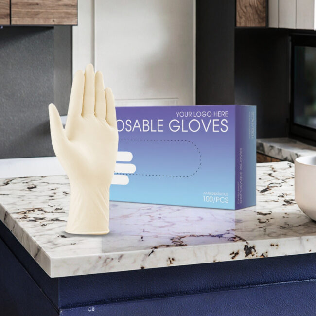 long cuff PVC latex kitchen gloves