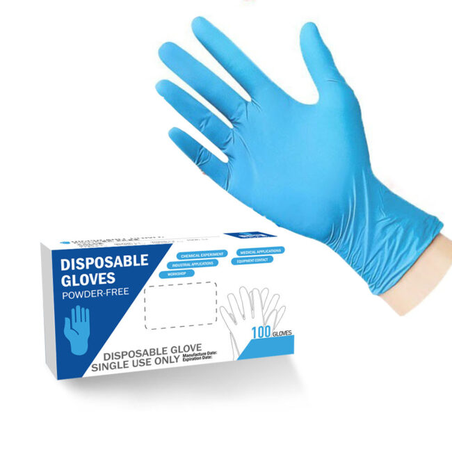 free disposable nitrile exam gloves