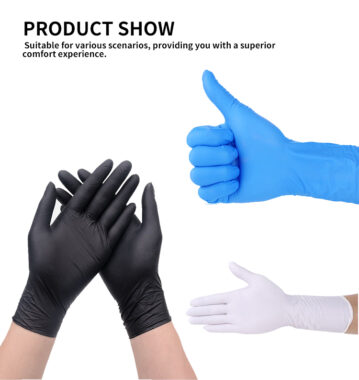 free disposable nitrile exam gloves