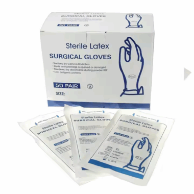 single-package latex medical gloves