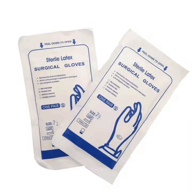 single-package latex medical gloves