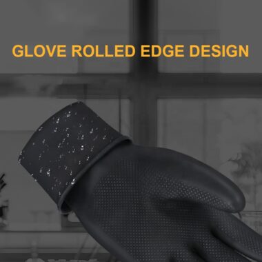 alkali resistant latex gloves