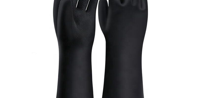 alkali resistant latex gloves