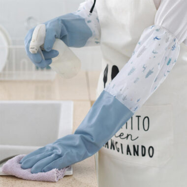 velvet lined winter household gloves